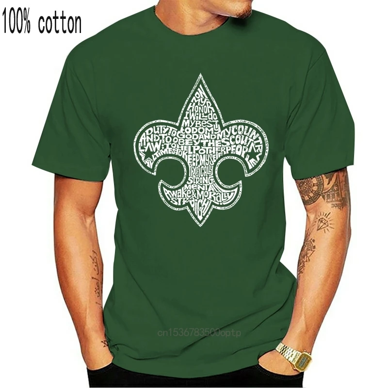 

New La Pop Art Men'S Word Art T Shirt Boy Scout Oath Fashion Short Sleeve Sale 100 % Cotton 032970