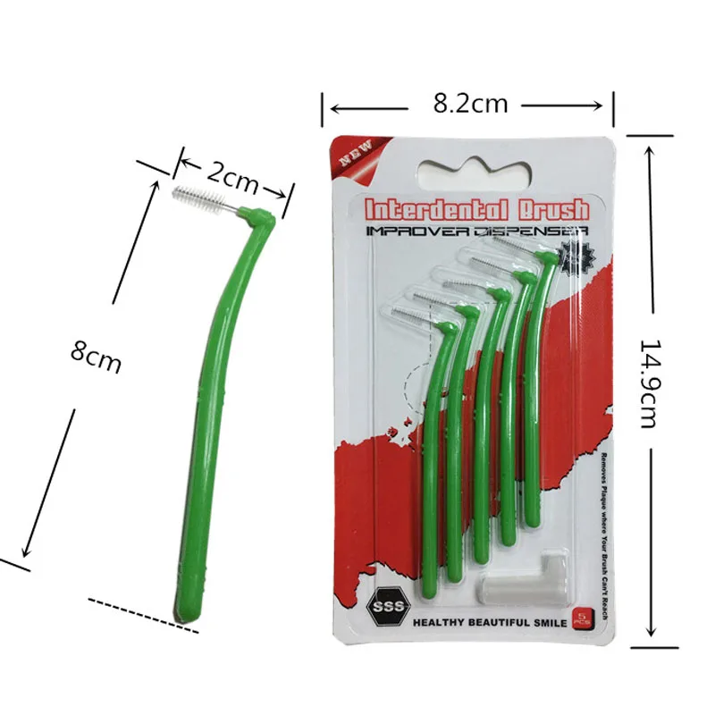 5 шт./упак. L формы для взрослых чистки межзубных пространств 0 мм гигиена полости