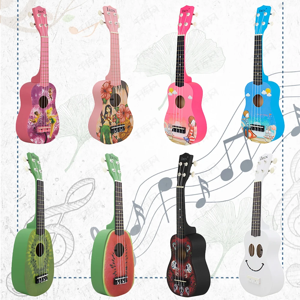 

M MBAT 21 Inch Ukulele Basswood 4 Strings Hawaiian Guitar Musical Instruments Ukulele Bag Christmas Present For Child Aldult