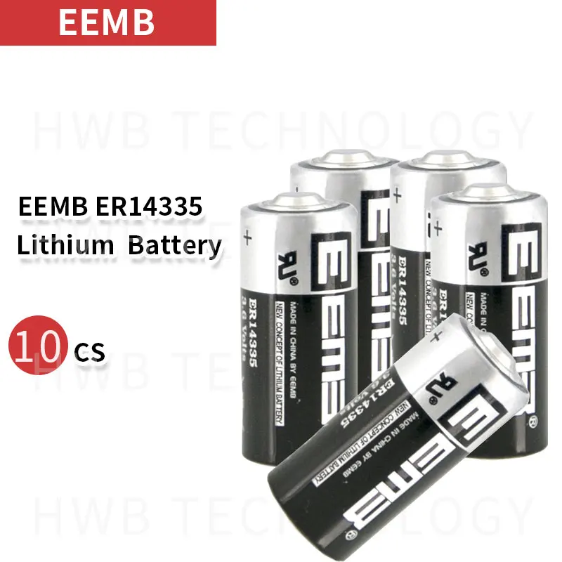 10 шт./лот EEMB ER14335 2/3AA 3 6 В 1650 мАч литиевая батарея совершенно новый + бесплатная