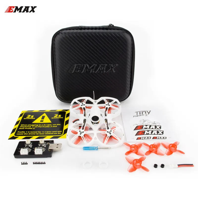 EMAX Tinyhawk II 75 мм 1-2S Whoop небольшой гоночный Дрон с видом от первого лица Квадрокоптер