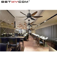 getmycom 56 inch frequency conversion large wind ceiling fan living room quiet lamp decoration dining room retro american remote