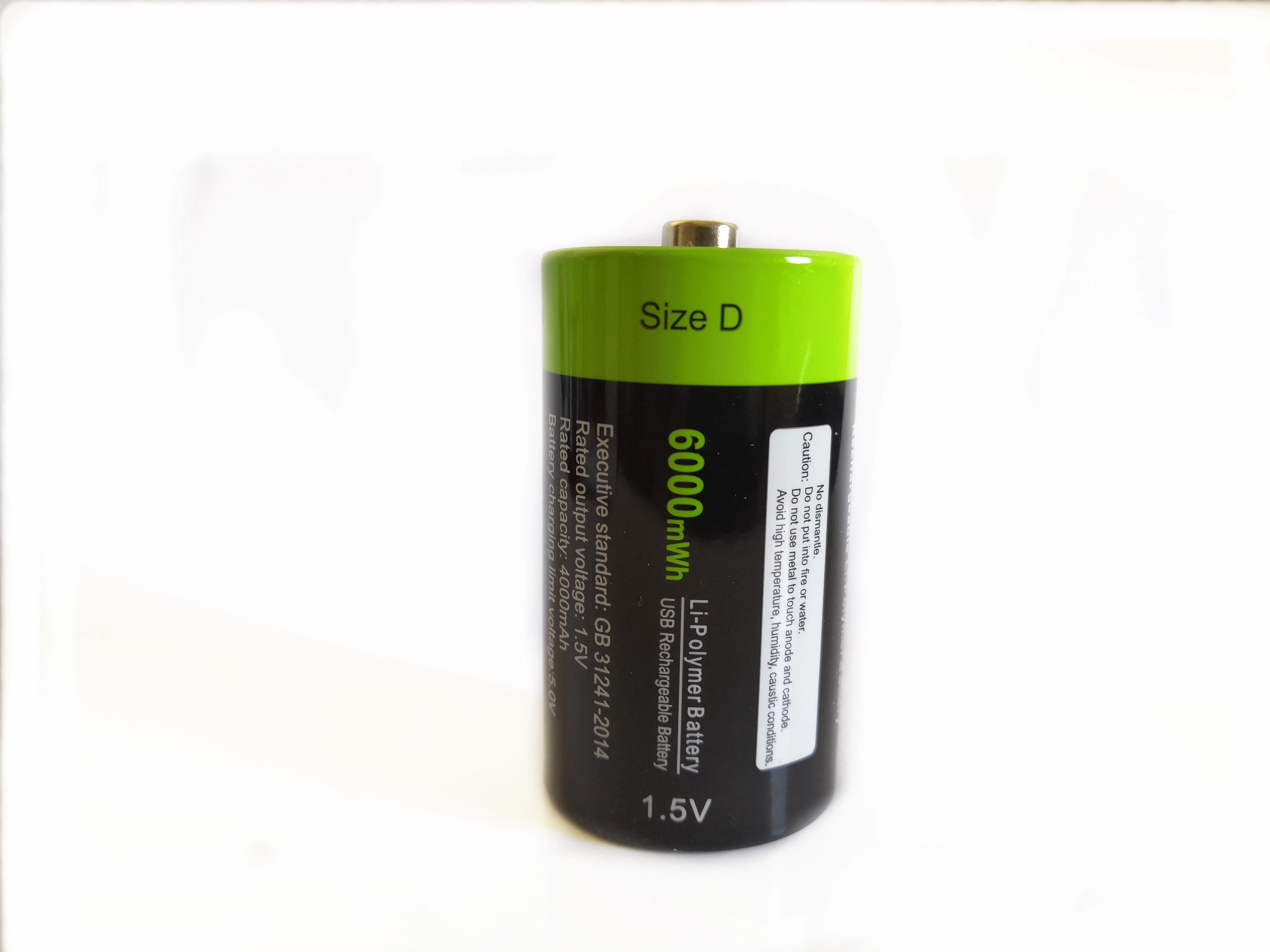 

1pcs/lot New 1.5V 6000mWh battery Micro USB rechargeable battery D Lipo LR20 battery fast charging via Micro USB cable