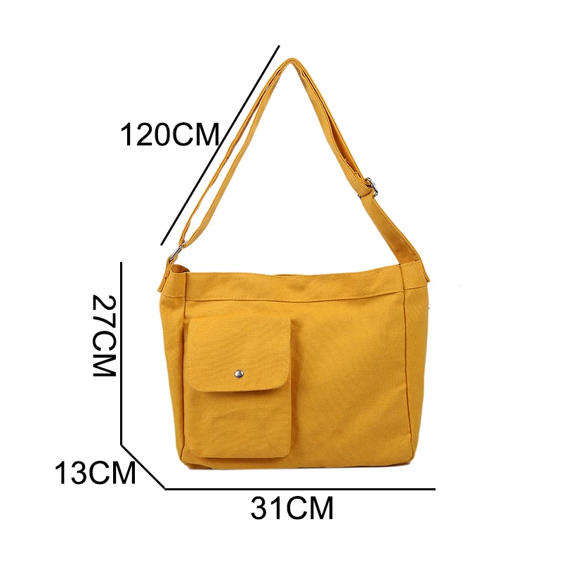 

Fashionable Womens Shoulder Bag Four Seasons Trend Large Capacity Wide Belt High-Quality Canvas Material Hand-Held Messenger Bag