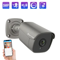 techage 5mp poe ip camera human detection two way audio ai security cctv camera outdoor 48v video surveillance p2p e mail alert