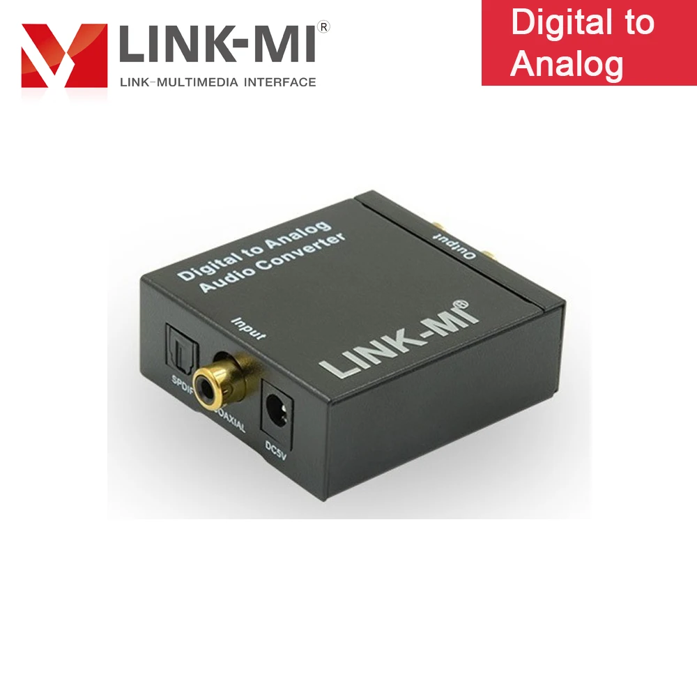 LINK MI цифро аналоговый аудиопреобразователь 3 5 мм аудио преобразователь