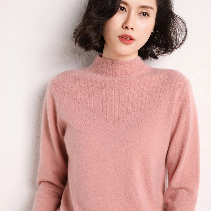 Зимний женский свитер из 100% кашемира вязаные свитера-пуловеры Женский