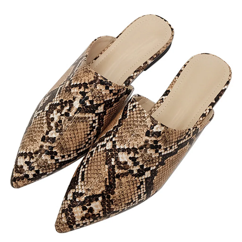 Обувь Новое поступление 2020 года женские туфли на плоской подошве с острым носком