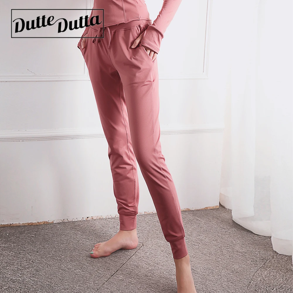 Новые облегающие Свободные повседневные Мягкие штаны с высокой талией для бега