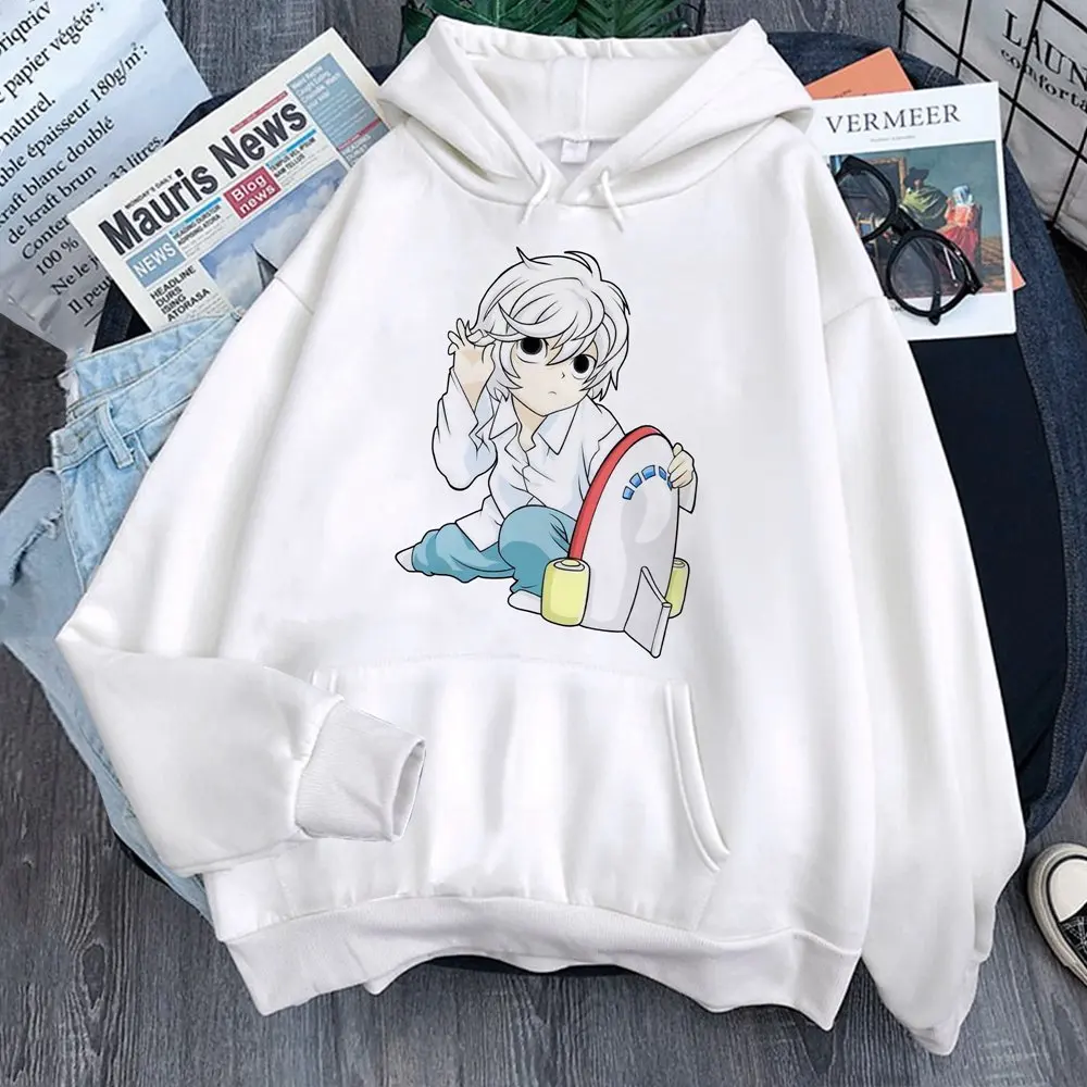 

L Lawliet Death Note Japanese Style Graphic For Women's Hoodies Kawaii Cartoon Harajuku Hoody 2021 Spring Girls Clothes Anime