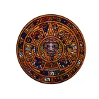 Нашивка с календарем майя, вышивка, ацтекский Солнечный камень, застежка на липучке, повязка на руку, аппликация, нашивки на заказ