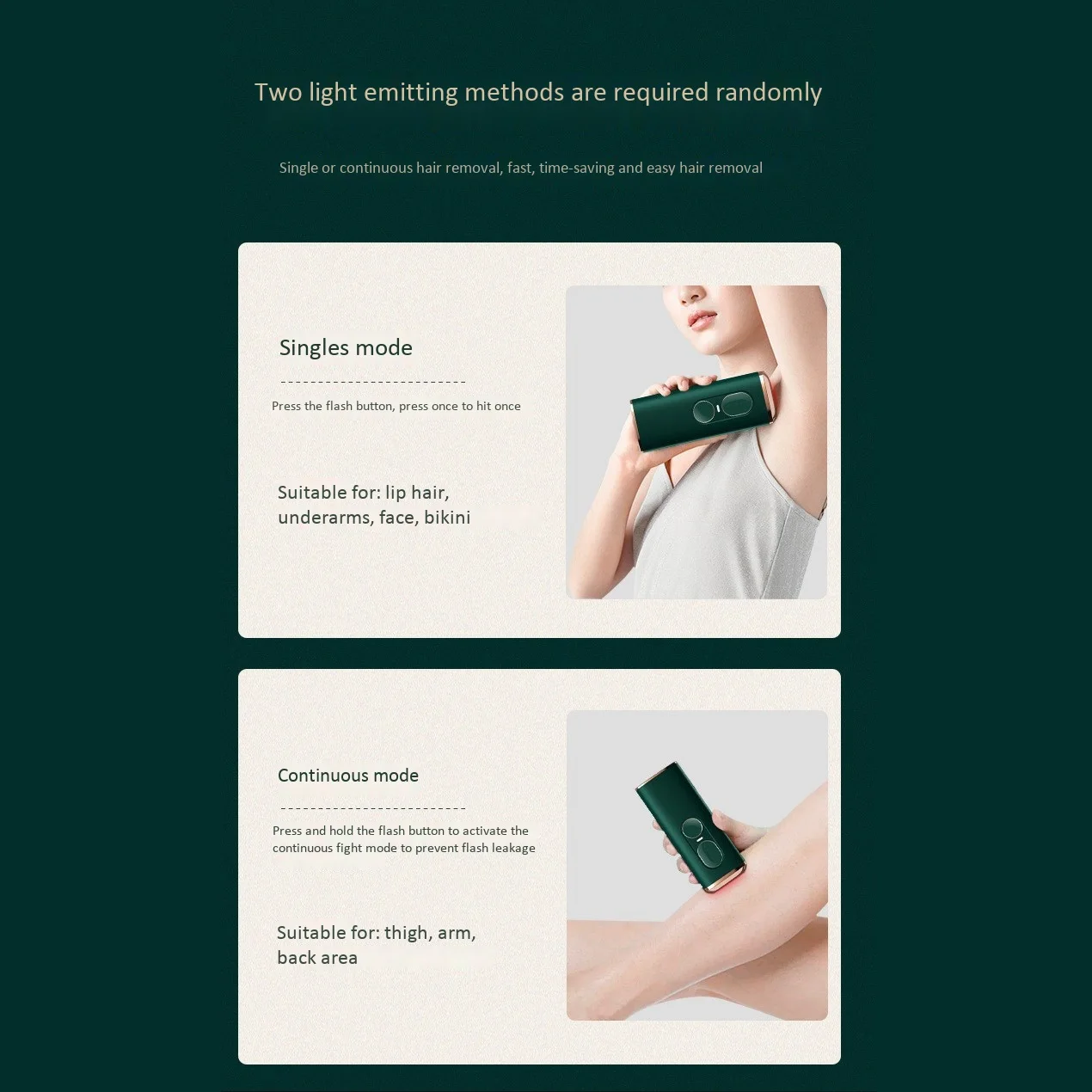 

IPL Hair Removal For Women and Men 500,000 Flashes For Bikini,EU Plug