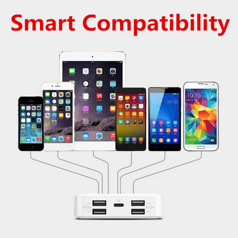 Внешний аккумулятор на 9600 мА · ч с 4 USB портами и ЖК дисплеем|Перезаряжаемые