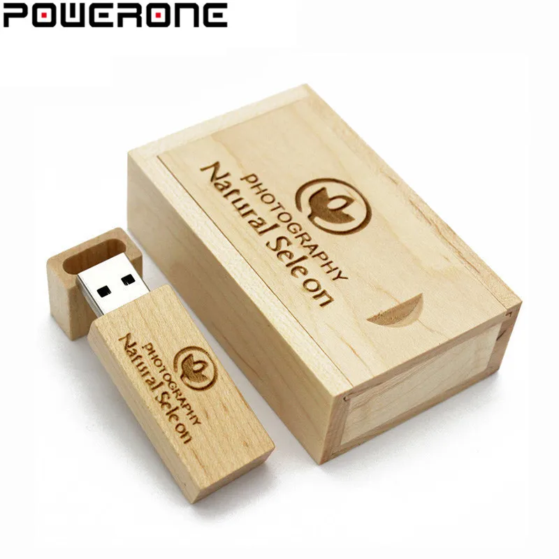 USB-флеш-накопитель POWERONE деревянный 4-64 Гб USB 2 0 | Компьютеры и офис