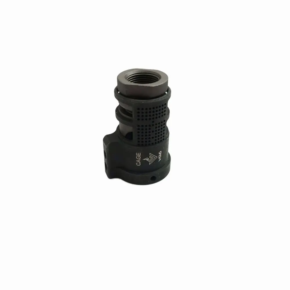 

14mm CCW thread GAMMA 556 VG6 with Steel VG6 Cage Flash Hider Muzzle Device for Toy Gun Gel Blaster airsoft AEG GBB