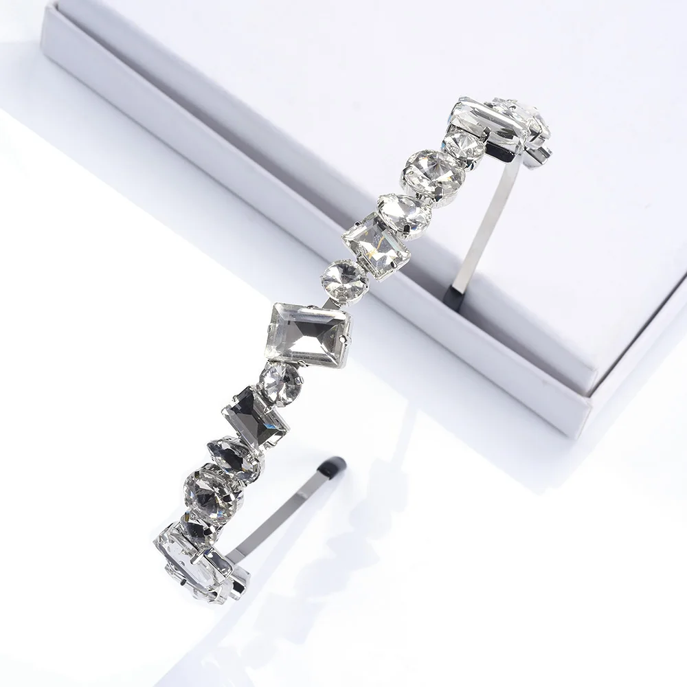 Новинка 2019 роскошные прозрачные Кристальные повязки на голову для женщин ZA