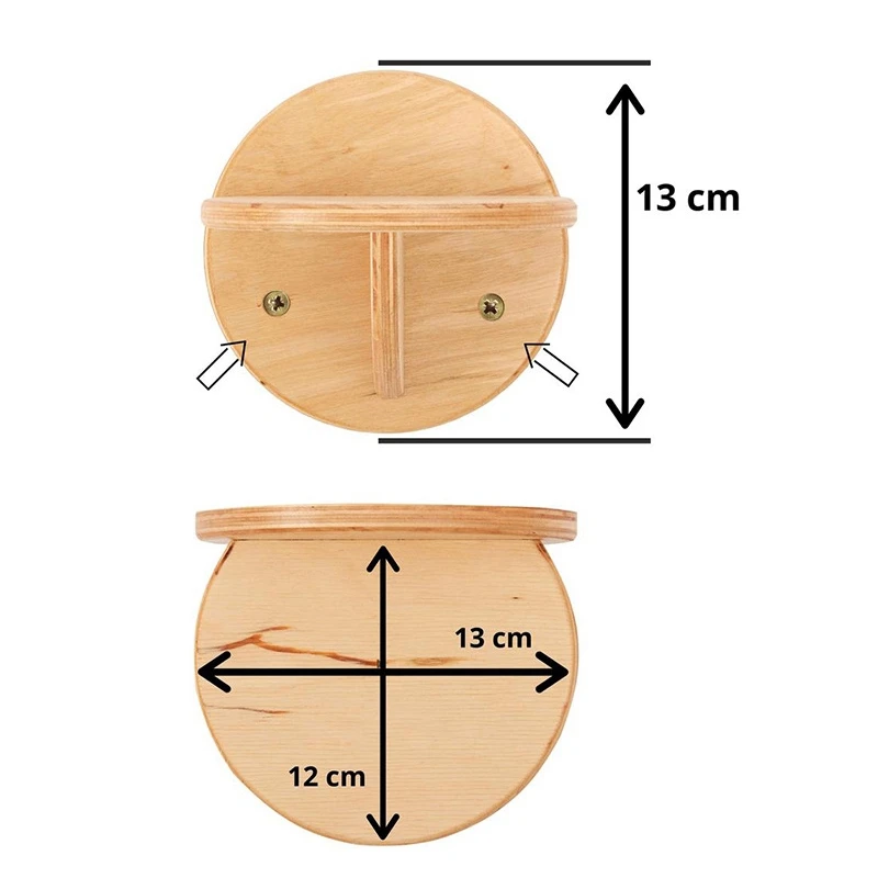 

Cat Wall Frame Wall Mount Cat Jumping Platform Round Solid Wood Cat Wall Springboard Cat Steps Stable Cat Ladder