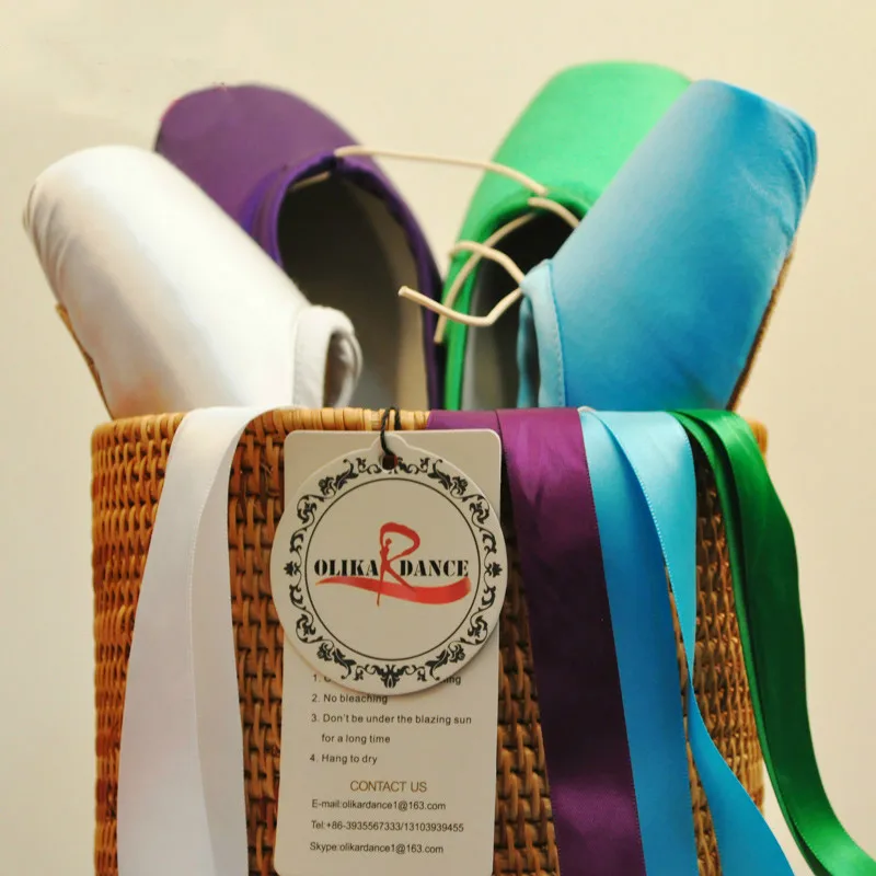 Новое поступление Яркие балетки Танцевальная обувь с носком Профессиональная