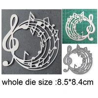 circle frame music note new 2021 metal cutting dies for diy scrapbooking and card making decorative embossing die cut craft dies