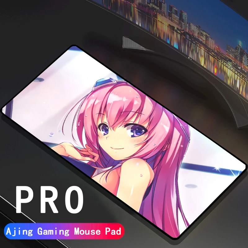 

Очень большой коврик для мыши с красными волосами для девочек, геймерский компьютерный коврик для мыши, Противоскользящий коврик для мыши и...