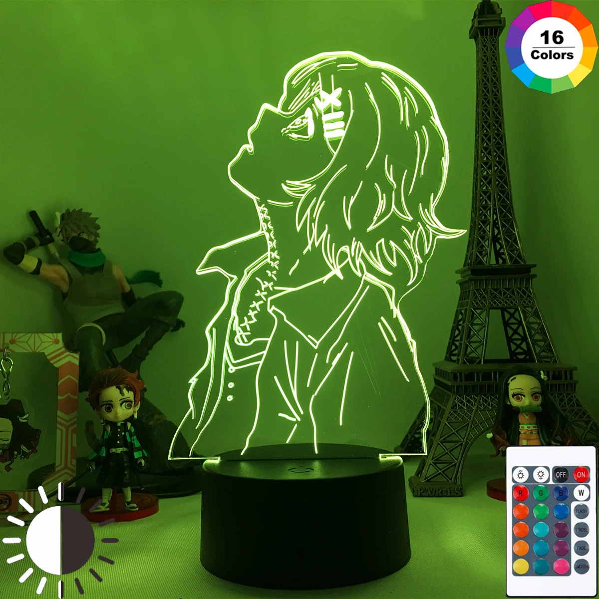 

Аниме Tokyo Ghoul 3d лампа Juuzou Suzuya для украшения спальни ночной Светильник классный подарок на день рождения Токийский Ghoul СВЕТОДИОДНЫЙ Ночник св...