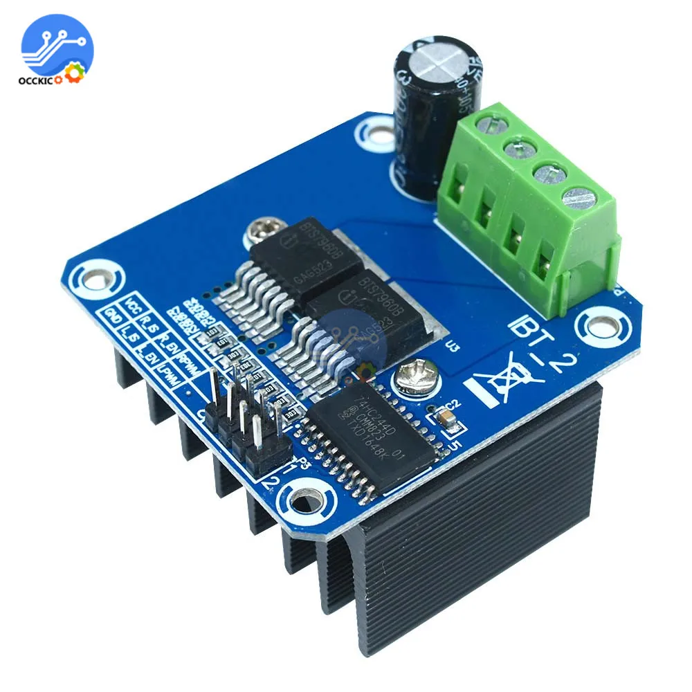 Плата драйвера двигателя BTS7960B плата управления для высокомощного