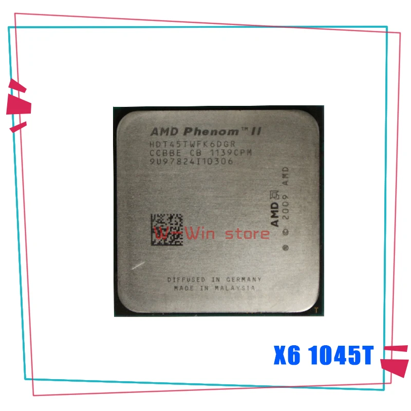 6-ядерный процессор AMD Phenom II X6 1045T 1045 2 7 ГГц HDT45TWFK6DGR Socket AM3 | Компьютеры и офис
