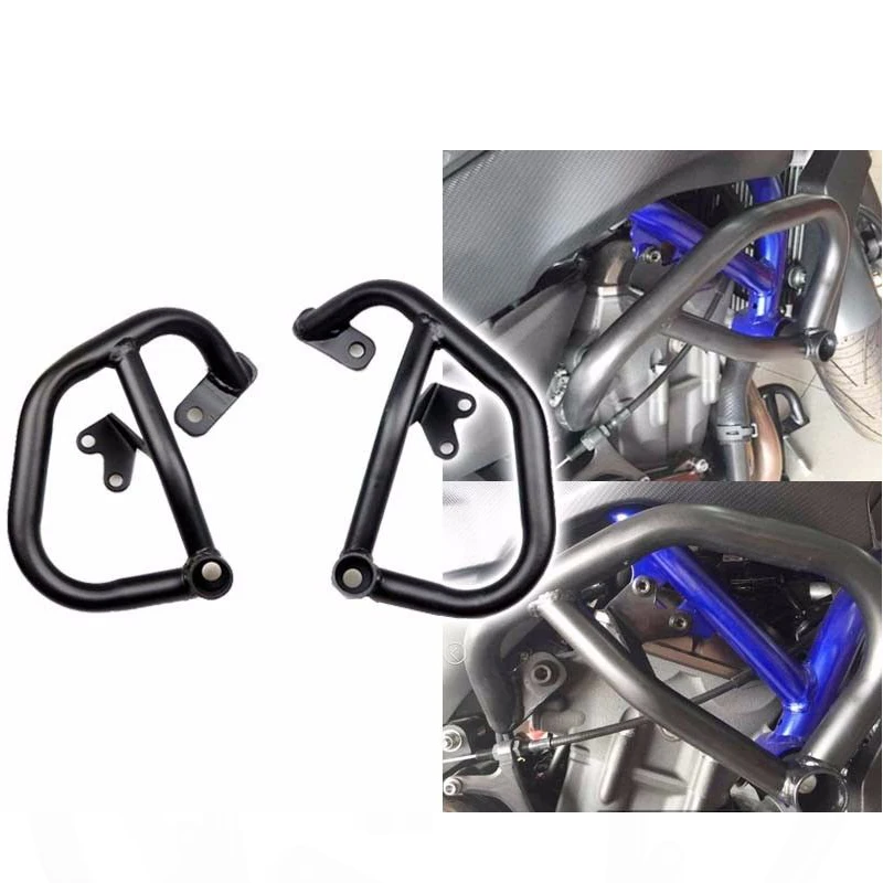 Мотоциклетная матовая черная защита двигателя защитная полоса для Yamaha FZ07