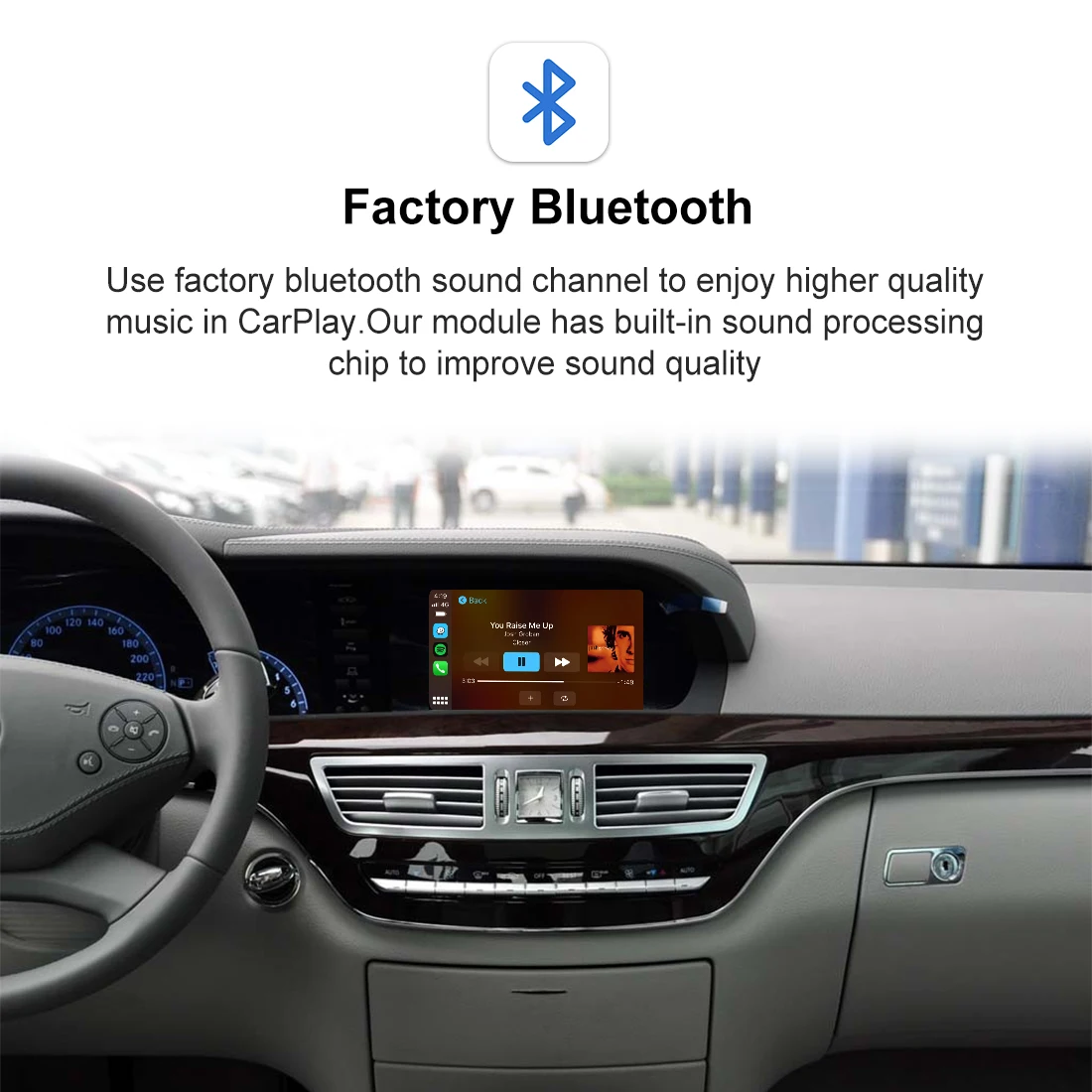 구매 JoyeAuto 무선 애플 Carplay 인터페이스 자동 라디오 메르세데스 벤츠 W204 W205 W203 W211 W212 CLA 안드로이드 자동 박스 액세서리