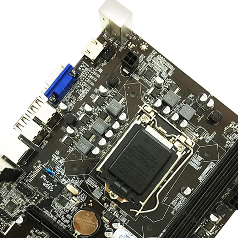 

H55 Motherboard LGA1156 DDR3 16Gram Dual Sata 2.0 4xUSB 2.0 PCI-Express Mainboard Supports I3 I5 I7 CPU For Computer