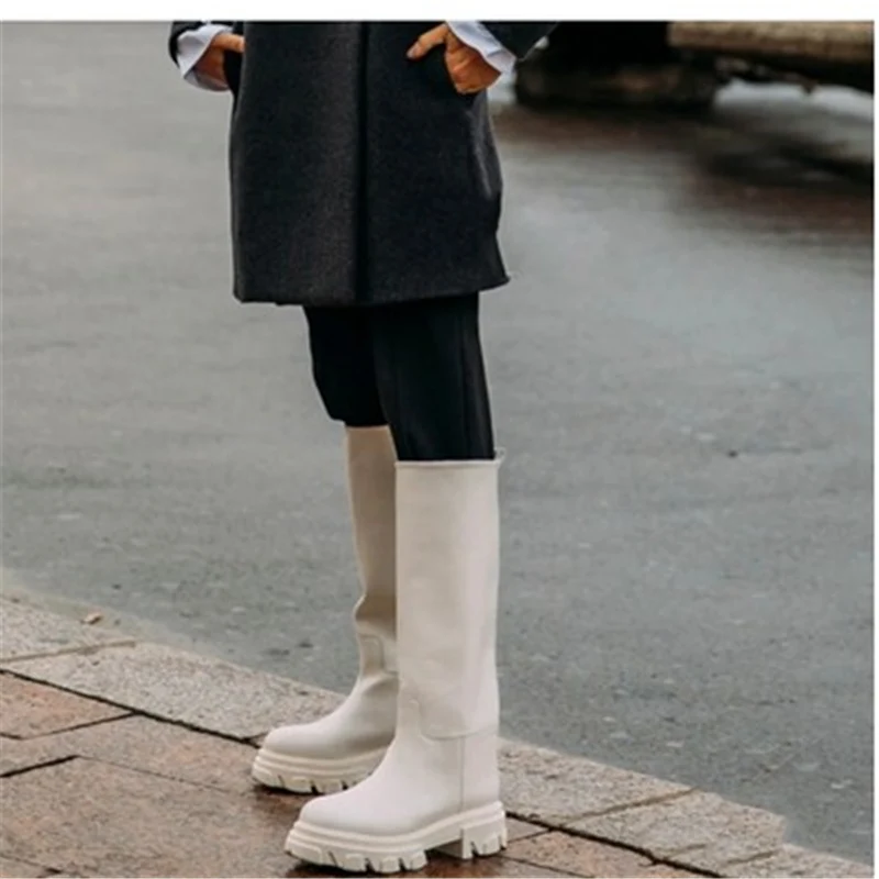 FEDONAS/2022 Брендовые женские сапоги из натуральной кожи Сапоги до колена