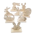 11,5 см деревянные пасхальные украшения в виде кролика, украшения для дома на 2022 яиц