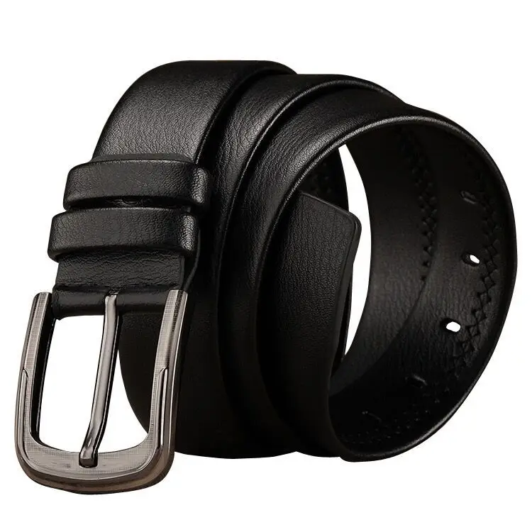 

2021 Business Men Belts of Leather Luxury Design Pin Buckle Belts for Jeans Brown Retro Waist Strap Belt Classic Ceinture Homme