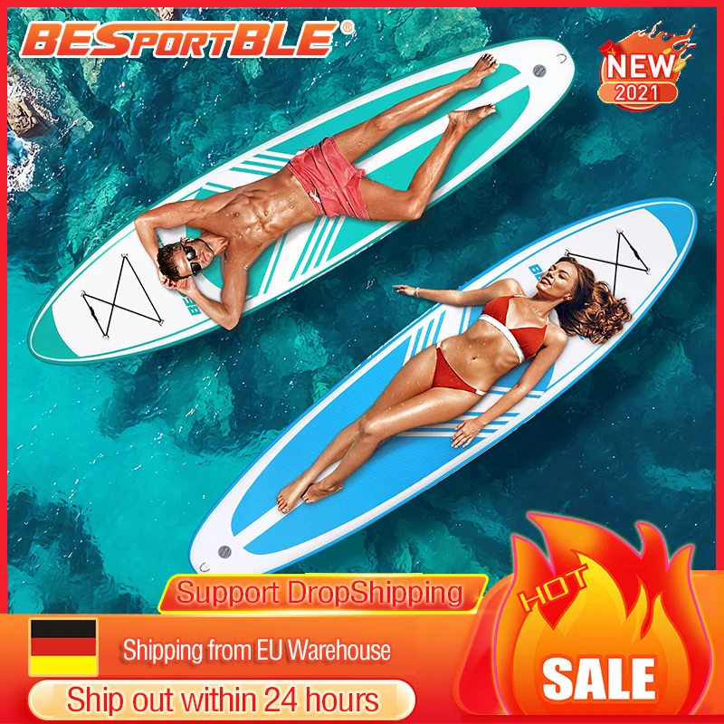 

BESPORTBLE Paddle Board Premium Inflatable Paddle Board Stand up Paddle Board Bonus Manual Pump Ankle Leash Repair Kit for Adult