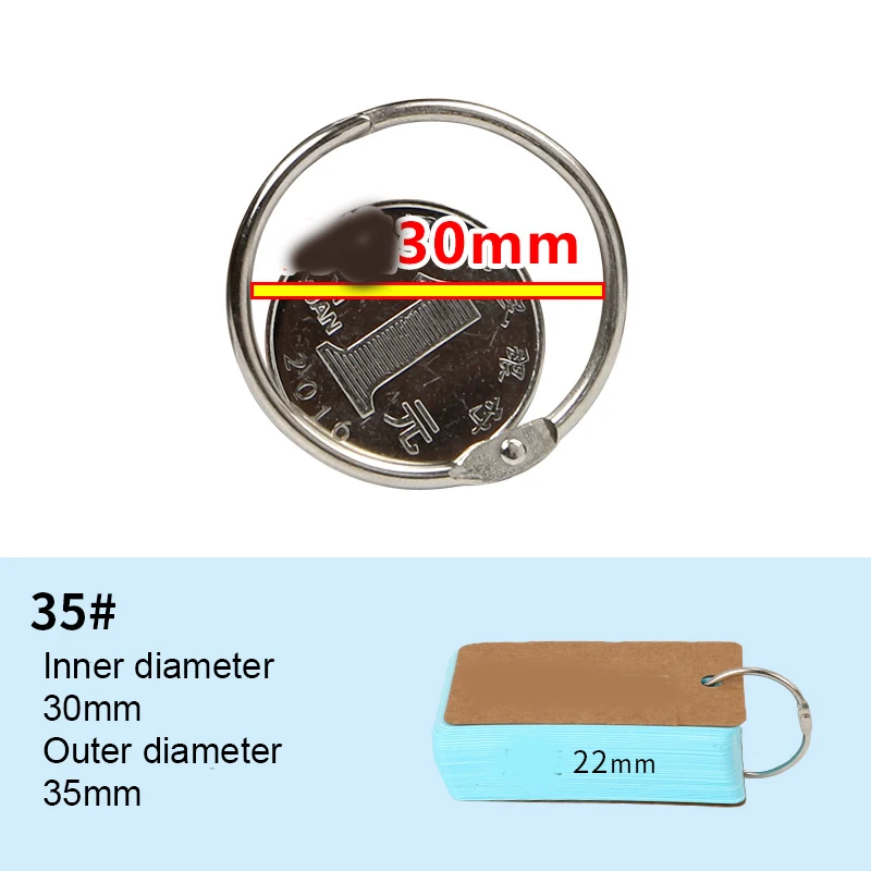 30mm sliver 5 шт. металлические кольца для ноутбуков, Золотое шарнирное кольцо, Школьное свободное кольцо с листьями, кольцевые обручи для скрапбукинга, альбом, Офисная прищепка, кольцо - Цвет: 30mm sliver