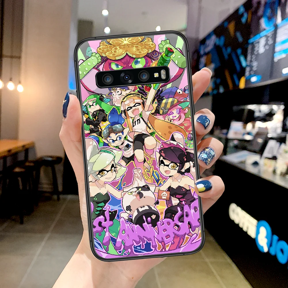

Pearl Switch Splatoon 2 Game Phone Case For Samsung Galaxy Note S 8 9 10 20 Plus E Lite Uitra black Funda Trend Coque Pretty