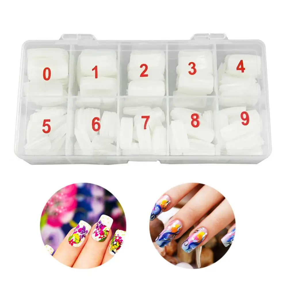 500 шт./компл. полное покрытие акриловые накладные ногти искусственные инструмент