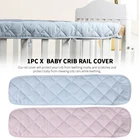 1 предмет, хлопковая Толстая детская кроватка кровать Guardrails' защитная накладка для детской кроватки в полоску; Для младенцев, безопасная защита бамперов