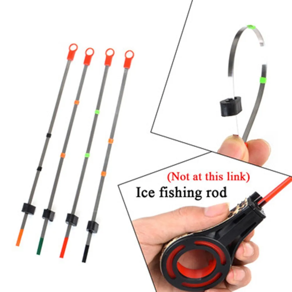 

20Pc Mini Winter Ice Fishing Rod Top Tips Rod Front End Section Bobber Indicator Connect With Fishing Line