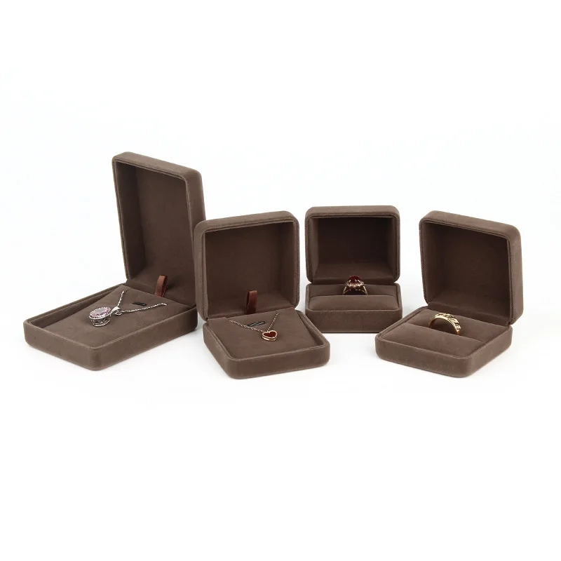 Нежные фланелевые шкатулки для ювелирных изделий шкатулка колец браслетов и