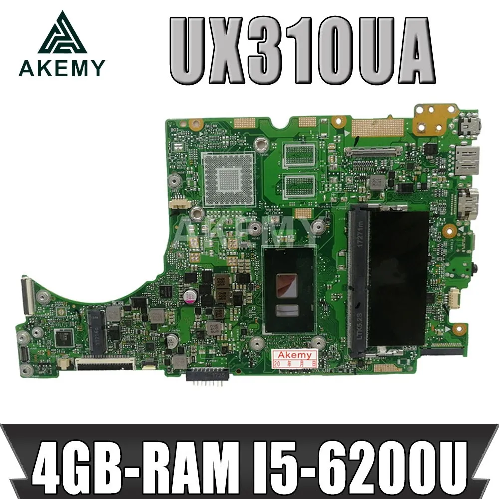 

UX310UA Laptop motherboard for ASUS UX310UQK UX310UQ UX410UQ UX410UQK UX310UV original mainboard 4GB-RAM I5-6200/6198U