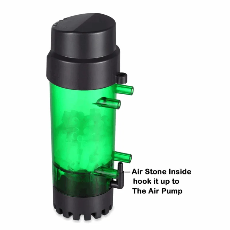HONGYI Fluidized Moving Bed Filter Bubble Bio Media Reactor for Hydroponics Pond with Air Stones Fish Tank Sponge MBBR | Дом и сад