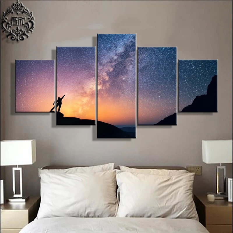 Современные настенные художественные картины 5 шт. постер на холсте с принтом Reach