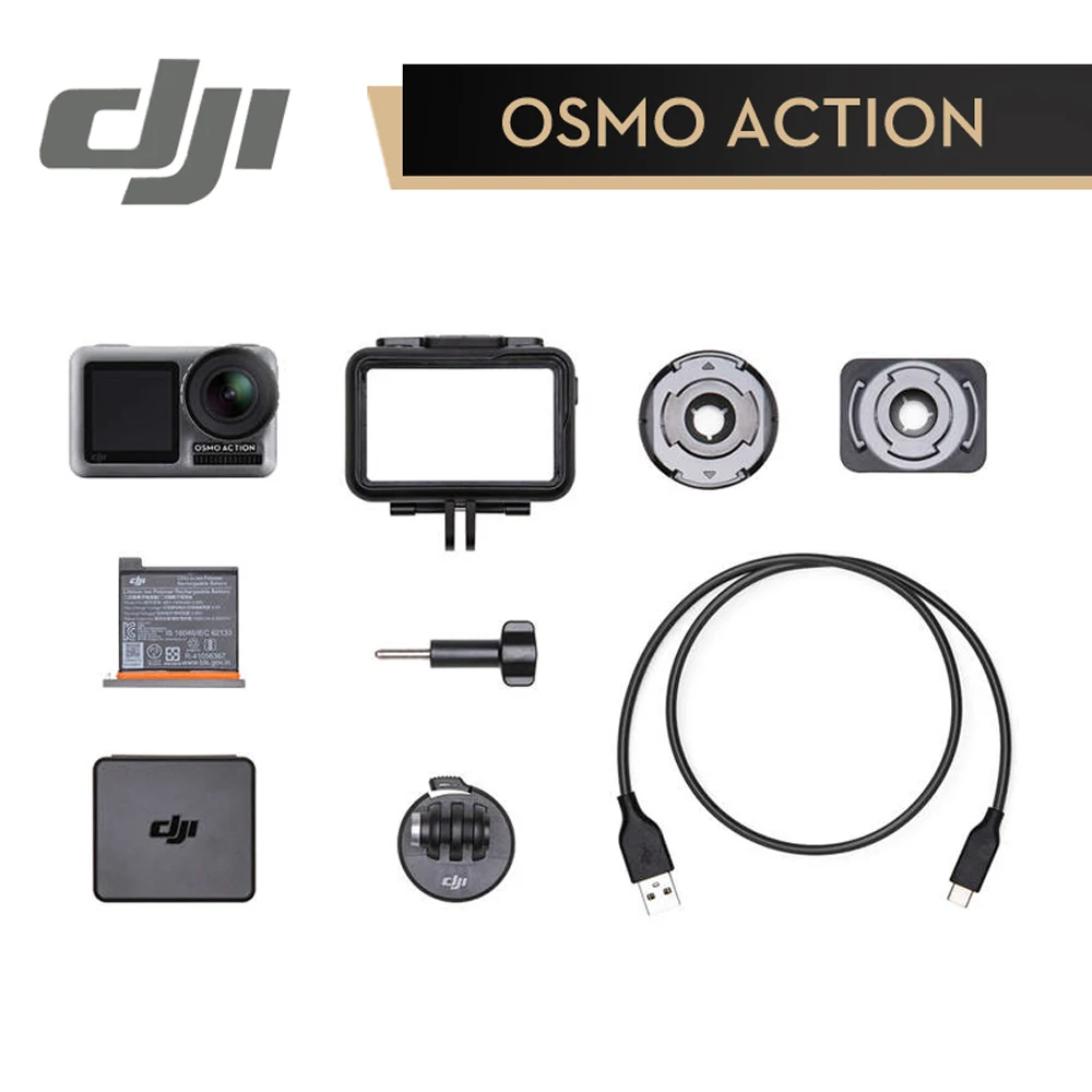 DJI Osmo экшн Водонепроницаемый спортивные Камера комбо для DJI Original двойные экраны с разрешением 4K HDR Videostabilized 8xSlow движения UHD изображение