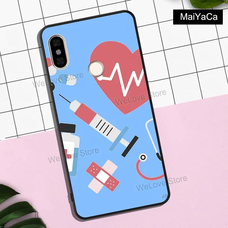 Чехол медицинский для Xiaomi Redmi Note 11 10 9 8 Pro 10S 9A 9T Mi Lite 11T POCO X3 GT M3 M4 F3 | Мобильные