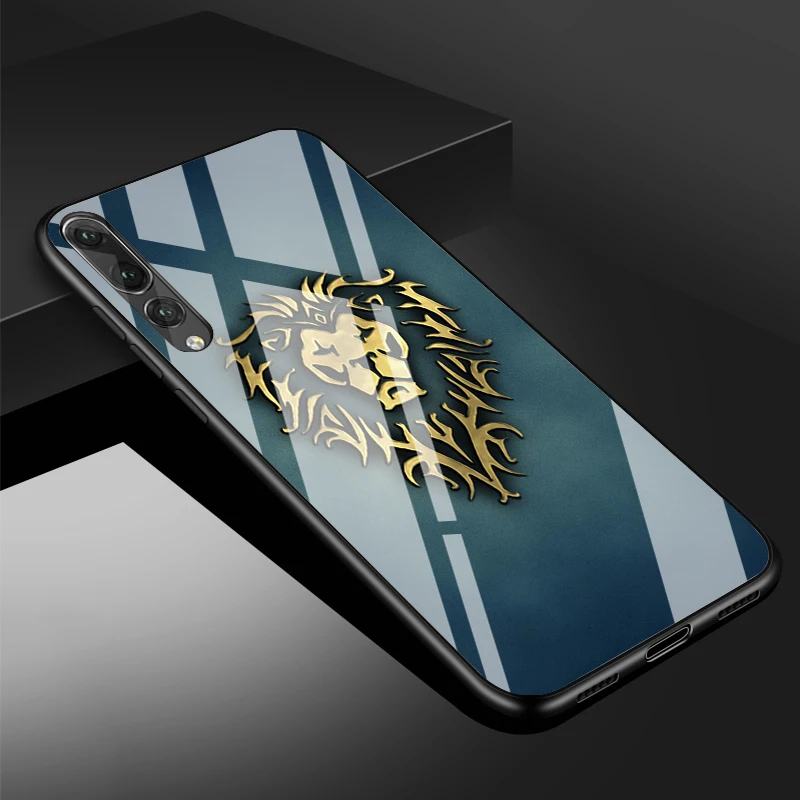 Wows логотип World Of Warcrafts закаленное стекло чехол для телефона huawei P20 P30 lite P20 P30 PRO MATE 20 lite 20 PRO Honor 10 - Цвет: B19072305-11.jpg