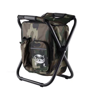 portable backpack outdoor fishing chair bag folding camping stool cooler insulated picnic bag hiking seat table bag bear 150kg free global shipping