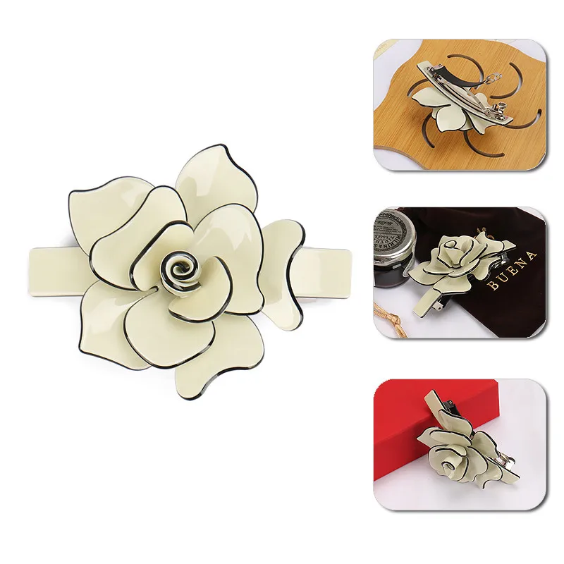 Элегантные женские аксессуары для волос цветочный дизайн заколка пряжка более