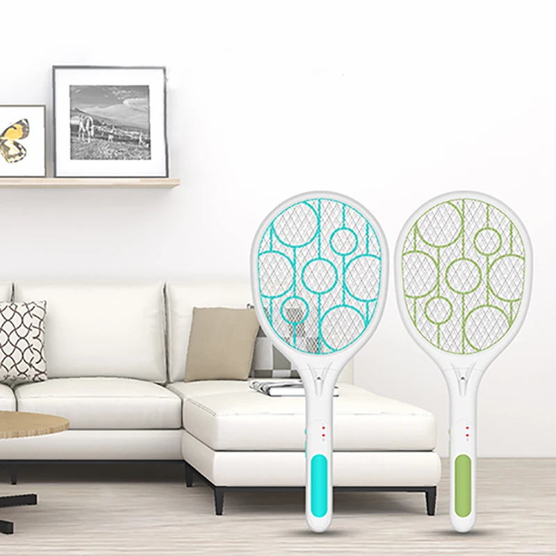 Электрическая мухобойка Перезаряжаемые со светодиодными огнями Электрический