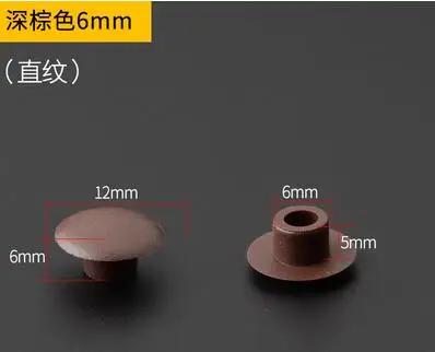 6MM 50pcs 20шт-50 шт./лот пластиковый декоративный колпачок для мебели шкаф винт для шкафа отверстие крышки круглые вентиляционные отверстия Аксессуары - Цвет: 6MM 50pcs